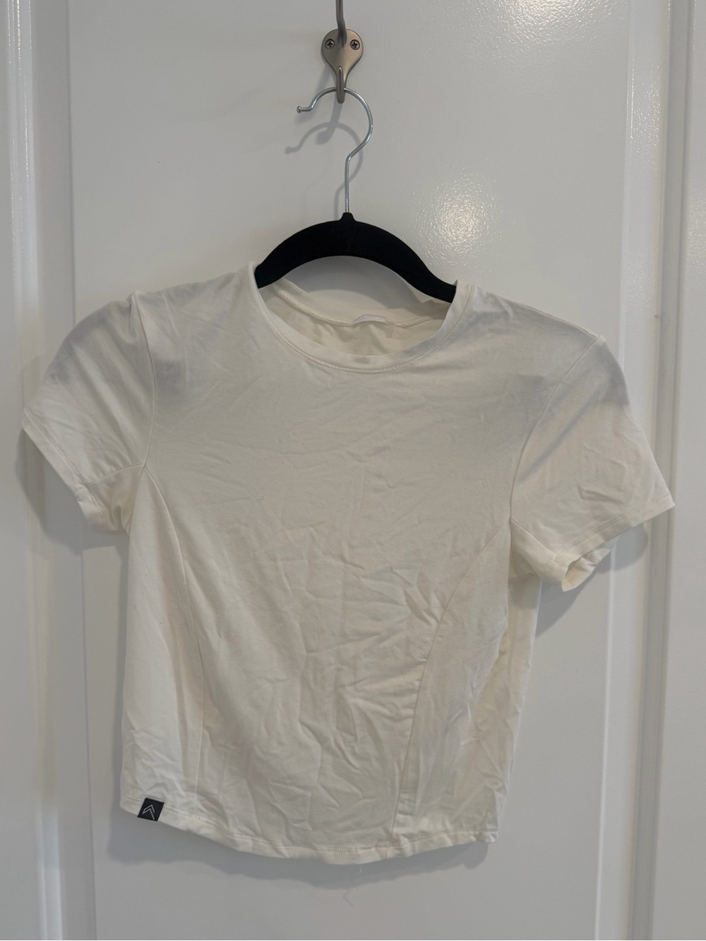 Oner Active White Short Sleeve Crop Top